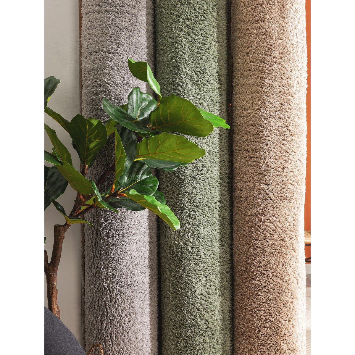 Tapis à poils longs SODA gris, BENUTA 