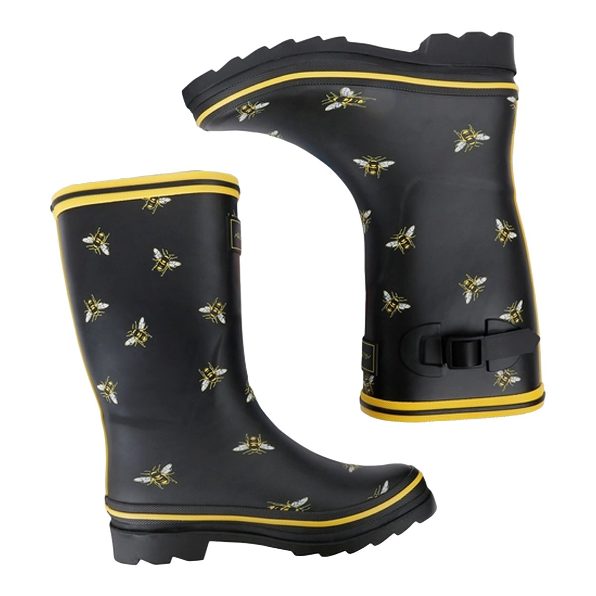 Bottes de pluie motif abeille AMELIA noir, REGATTA
