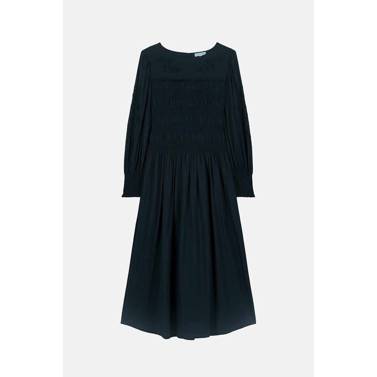 Aymee Smocked Midi Dress black, LOUISE MISHA