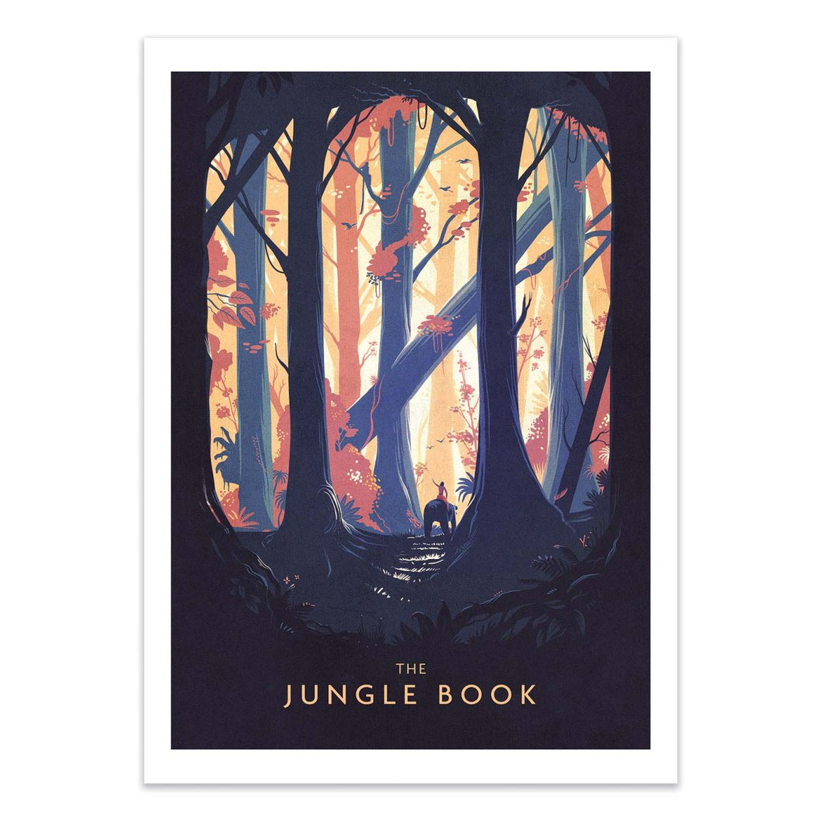 Affiche d'art - The jungle book - Mark Harrison couleur unique, WALL EDITIONS