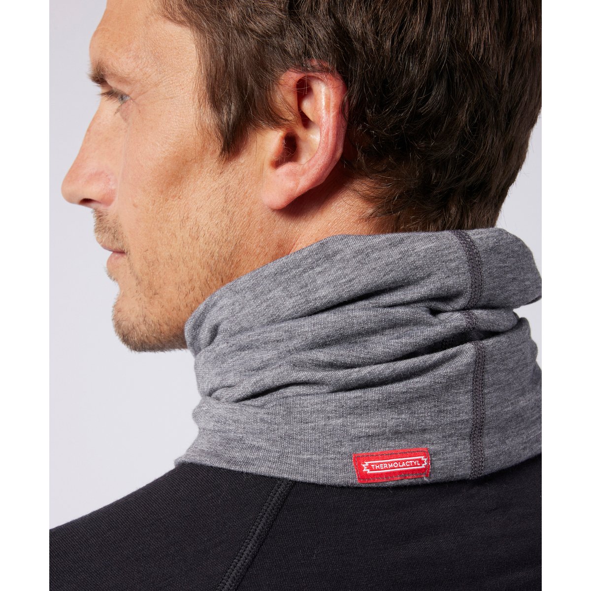 Tour de cou Comfort Thermolactyl 4 mixte gris chiné, DAMART SPORT