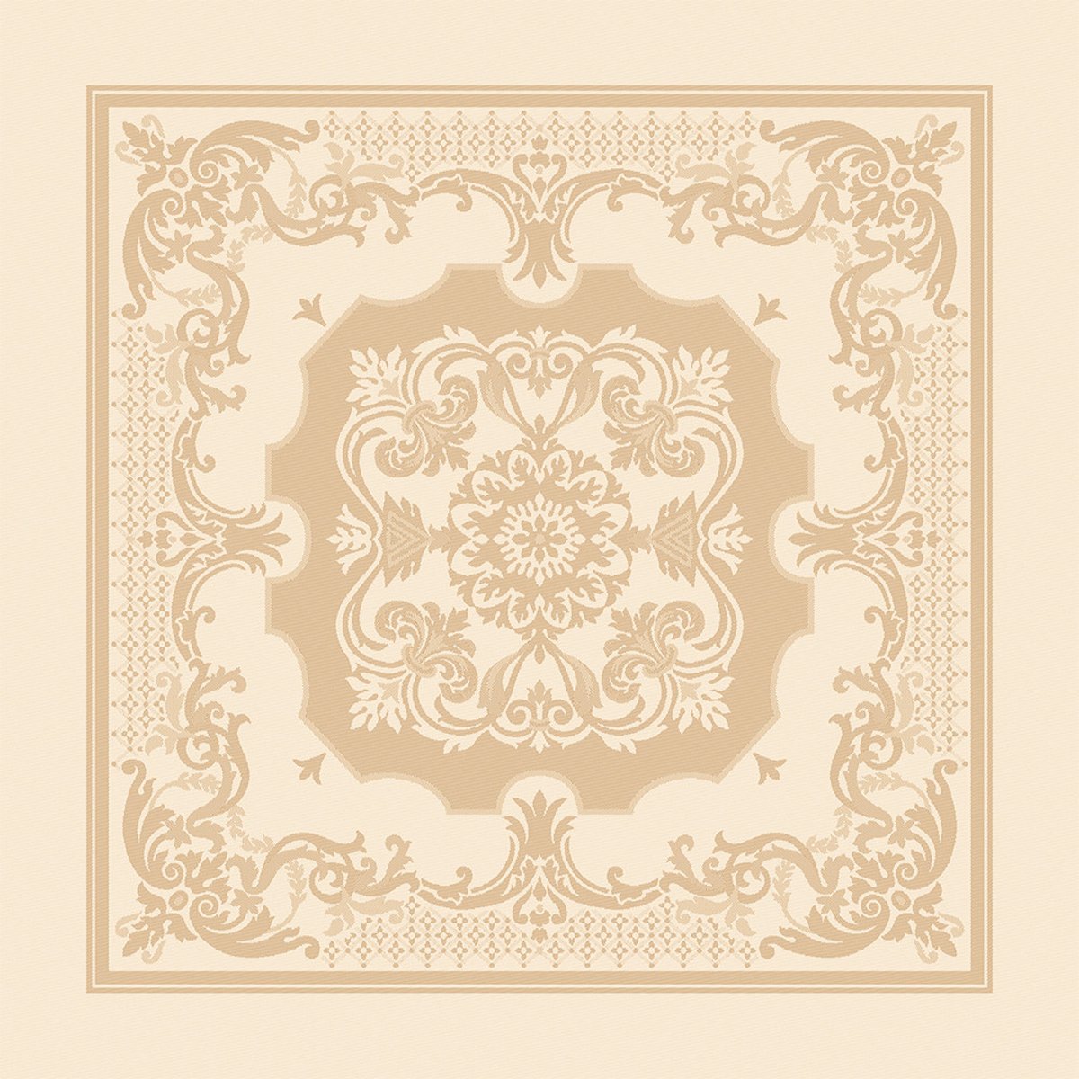 Serviette coton mélangé ELEONORE dore, GARNIER THIEBAUT