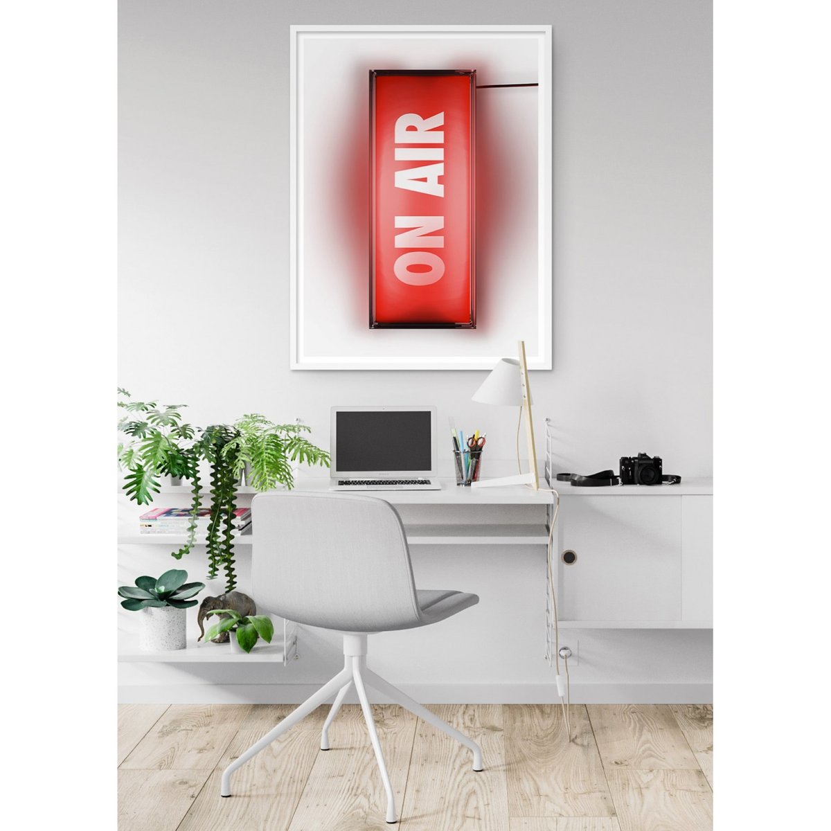 Affiche 'On Air' blanc, L'AFFICHERIE