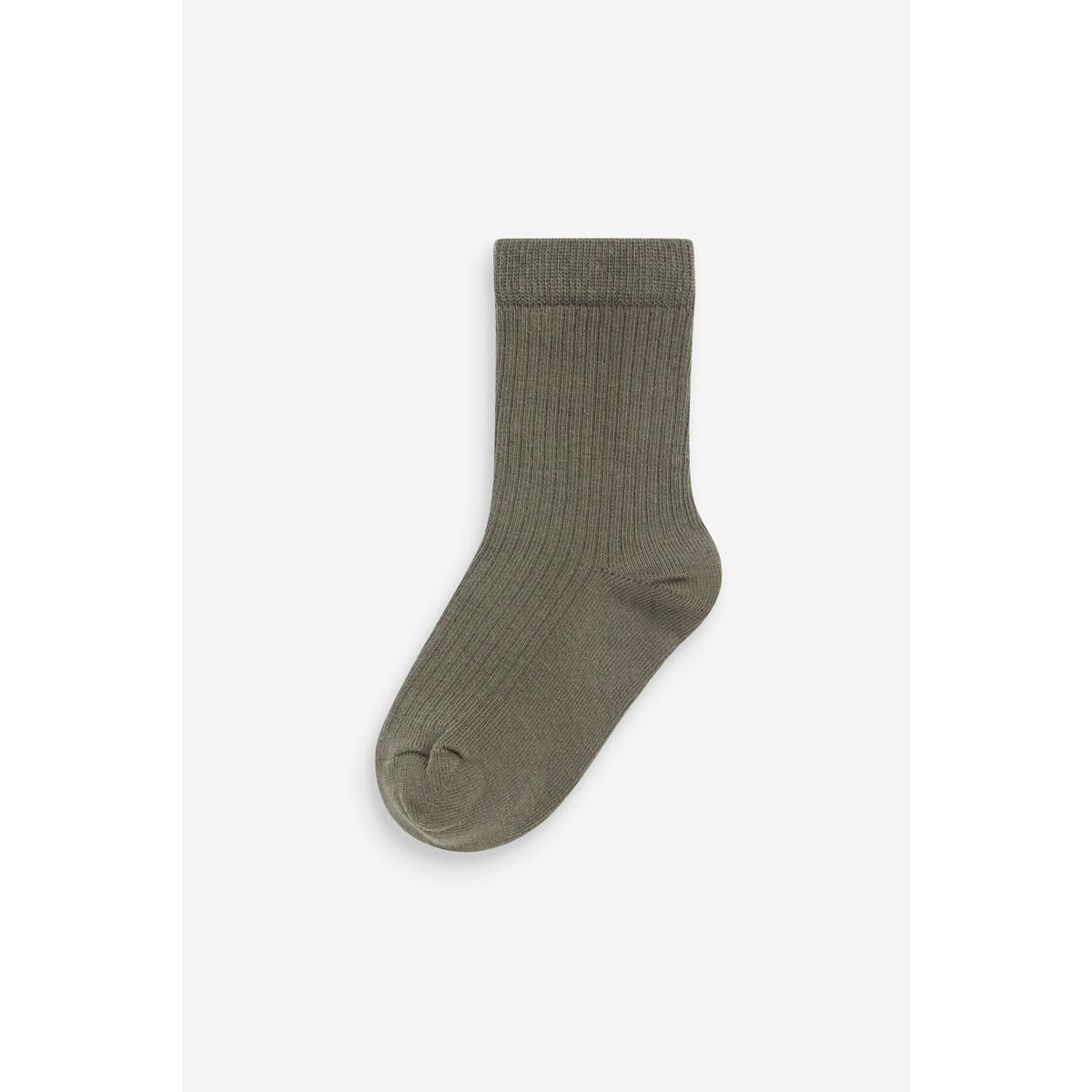 Chaussettes côtelées, lot de 7 paires marron/vert, NEXT