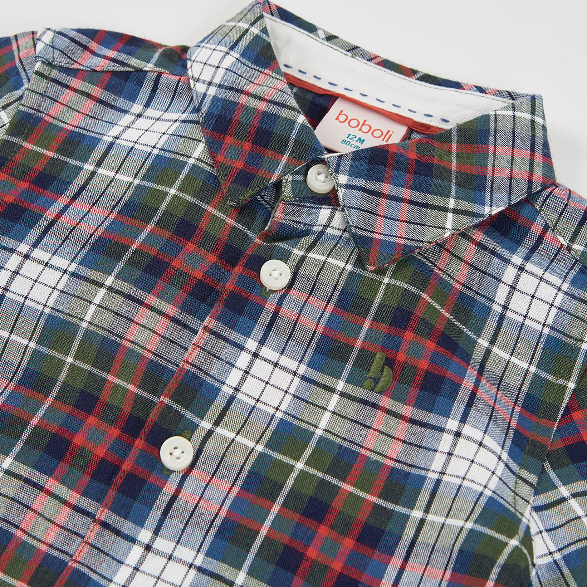 Chemise garçon à carreaux multicolore, BOBOLI