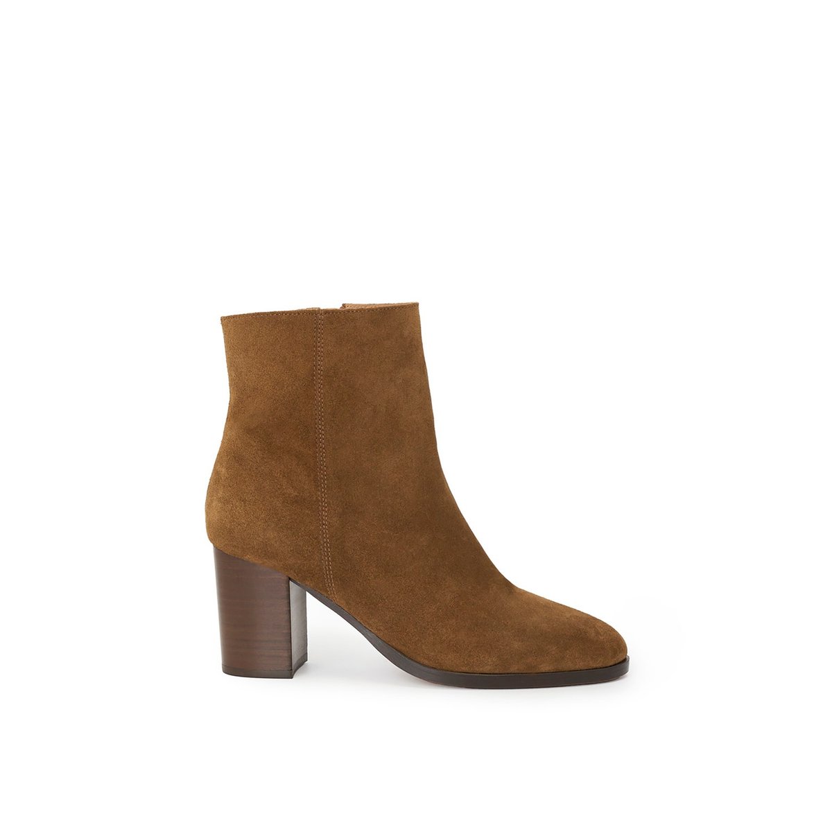Boots À Talon en cuir ALI camel, MELLOW YELLOW