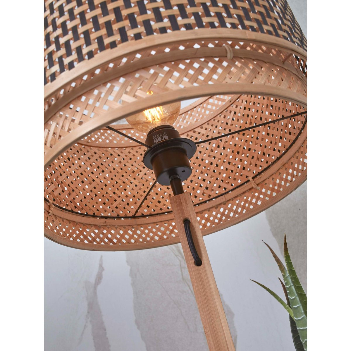 Lampadaire Bambou BHUTAN naturel, GOOD & MOJO