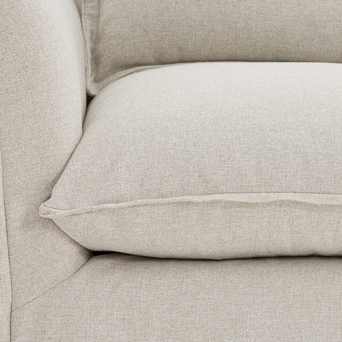 Fauteuil, afneembare hoes, polyester, Odna ecru, LA REDOUTE INTERIEURS