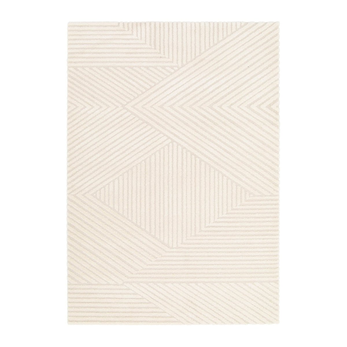 Tapis design avec effet relief SACHA beige sable, AFK LIVING