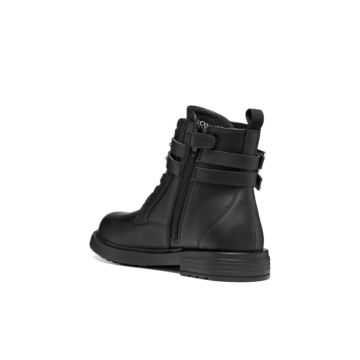 Eclair lace-up buckled ankle boots black, GEOX