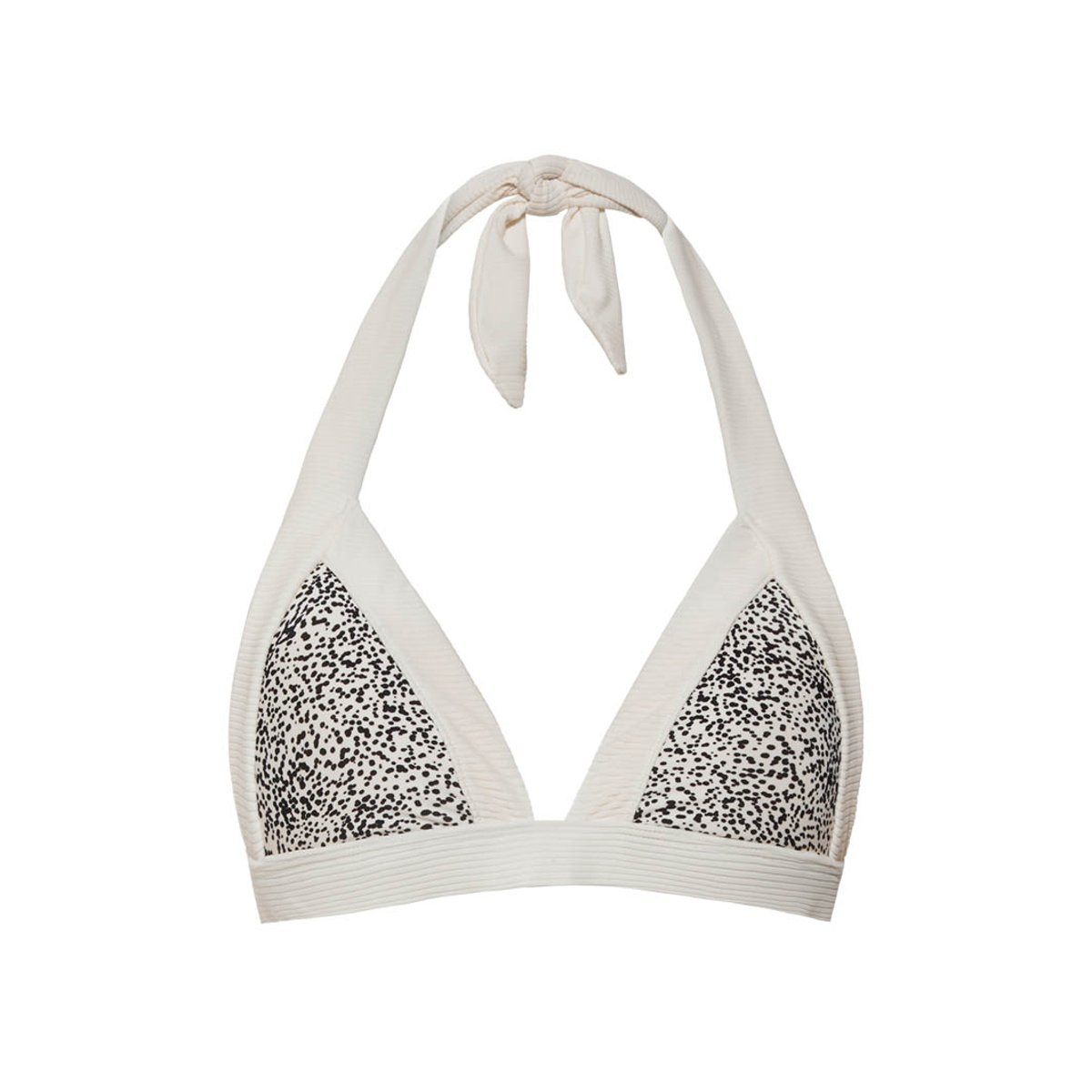 Haut maillot de bain triangle Sprinkles noir/blanc, BEACHLIFE