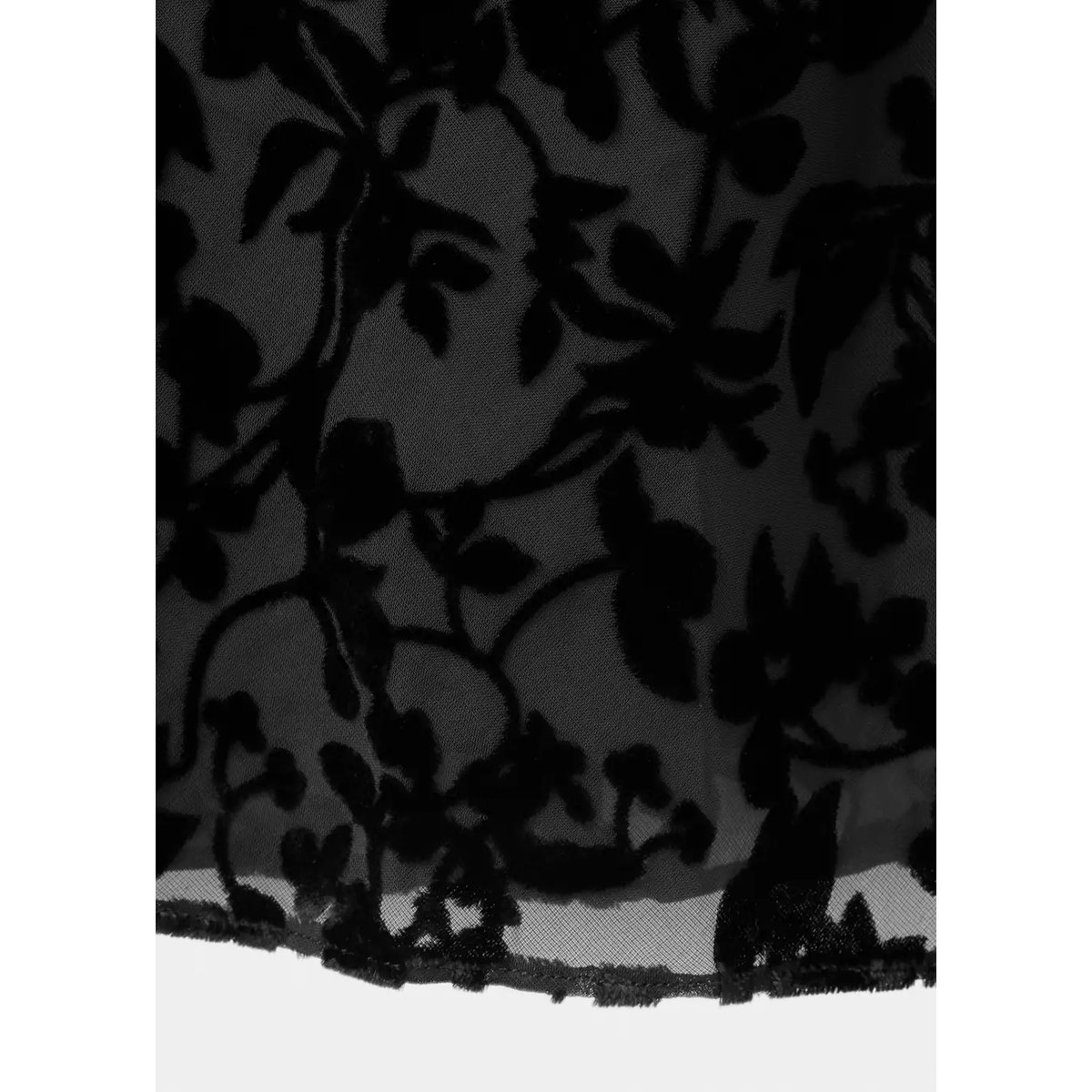 Robe dévoré à col bateau noir, MANGO