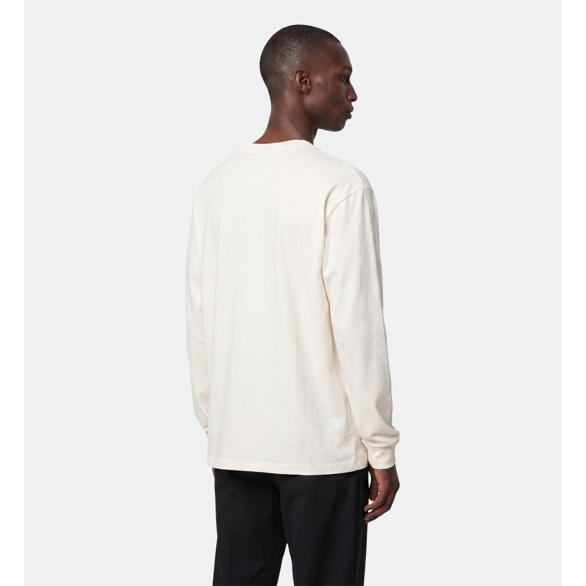 T-shirt roose droit en coton écru et blanc, GALERIES LAFAYETTE