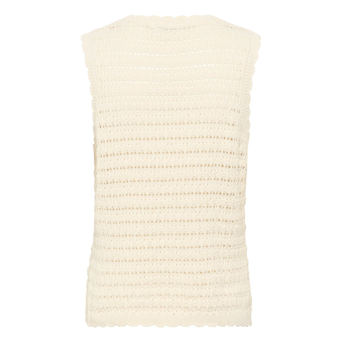 Blouse with short sleeve blanc egret, KAREN BY SIMONSEN