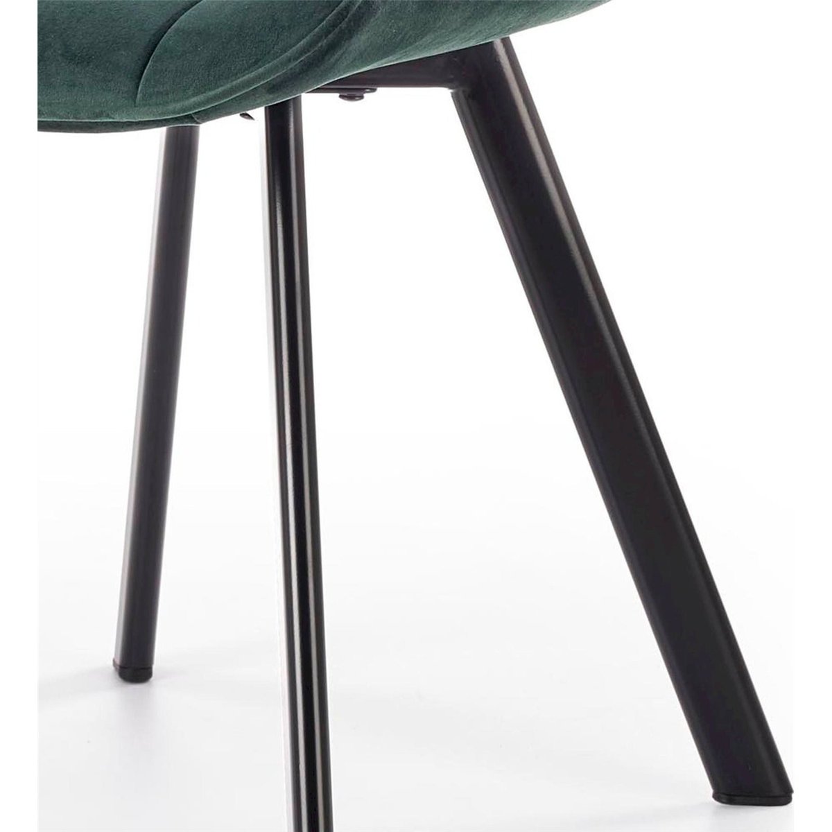 Chaise rembourrée capitonnée esprit atelier noir, RECOLLECTION