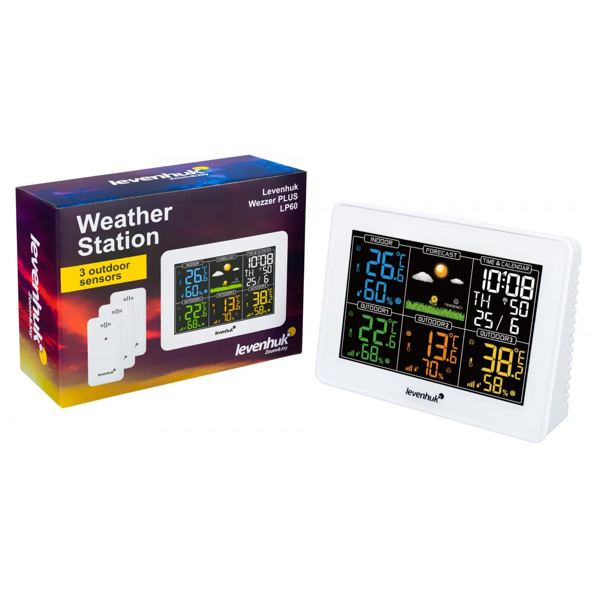 Station météorologique Wezzer plus LP60 couleur unique, LEVENHUK