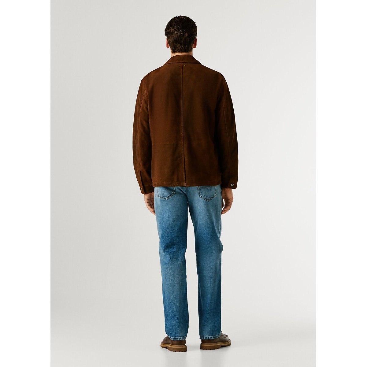 Blouson en cuir SINBAR marron, PEPE JEANS