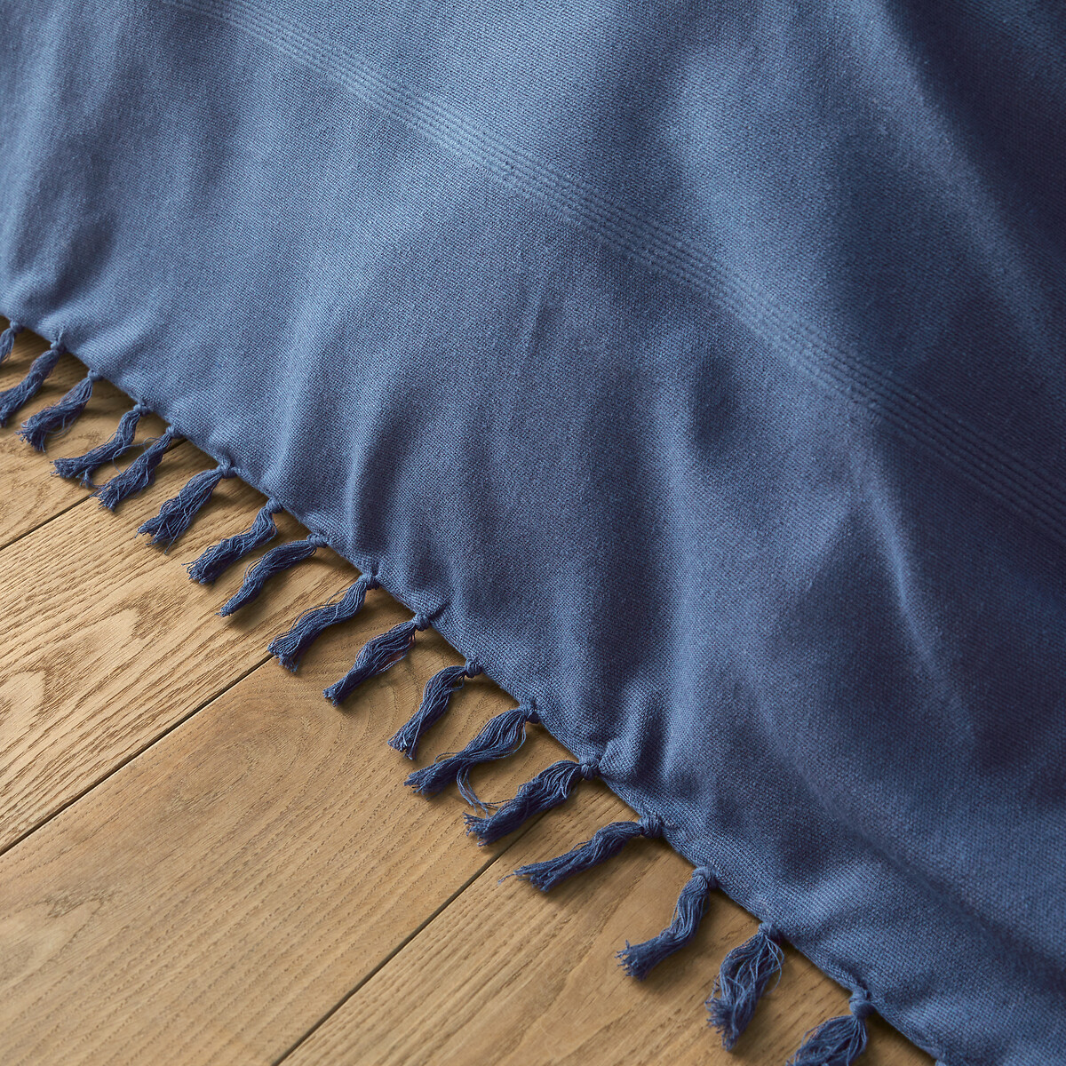 Dessus de lit frangé coton, Nedo bleu orient, LA REDOUTE INTERIEURS
