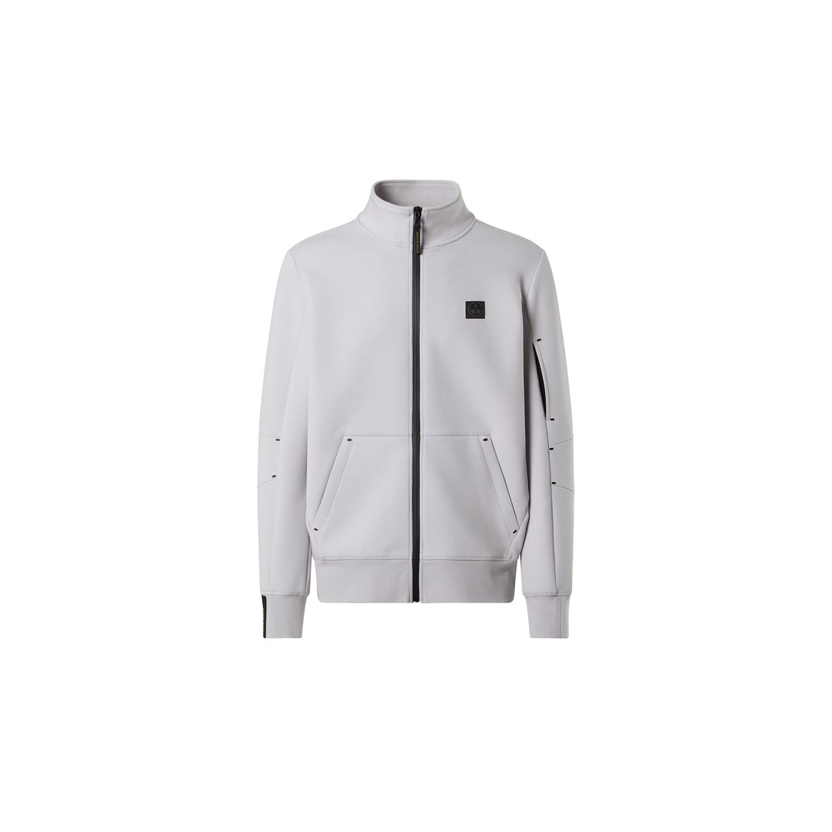 Sweat-shirt zippé en tissu de plongée blanc, NORTH SAILS