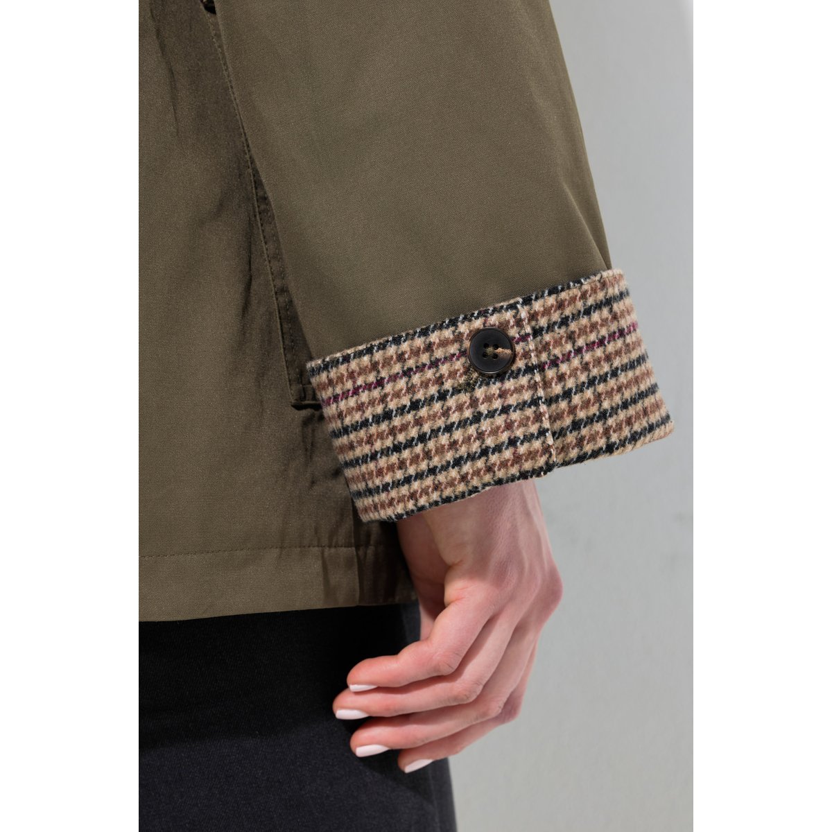Barnjacket technique, matière déperlante vert loden, ULLA POPKEN