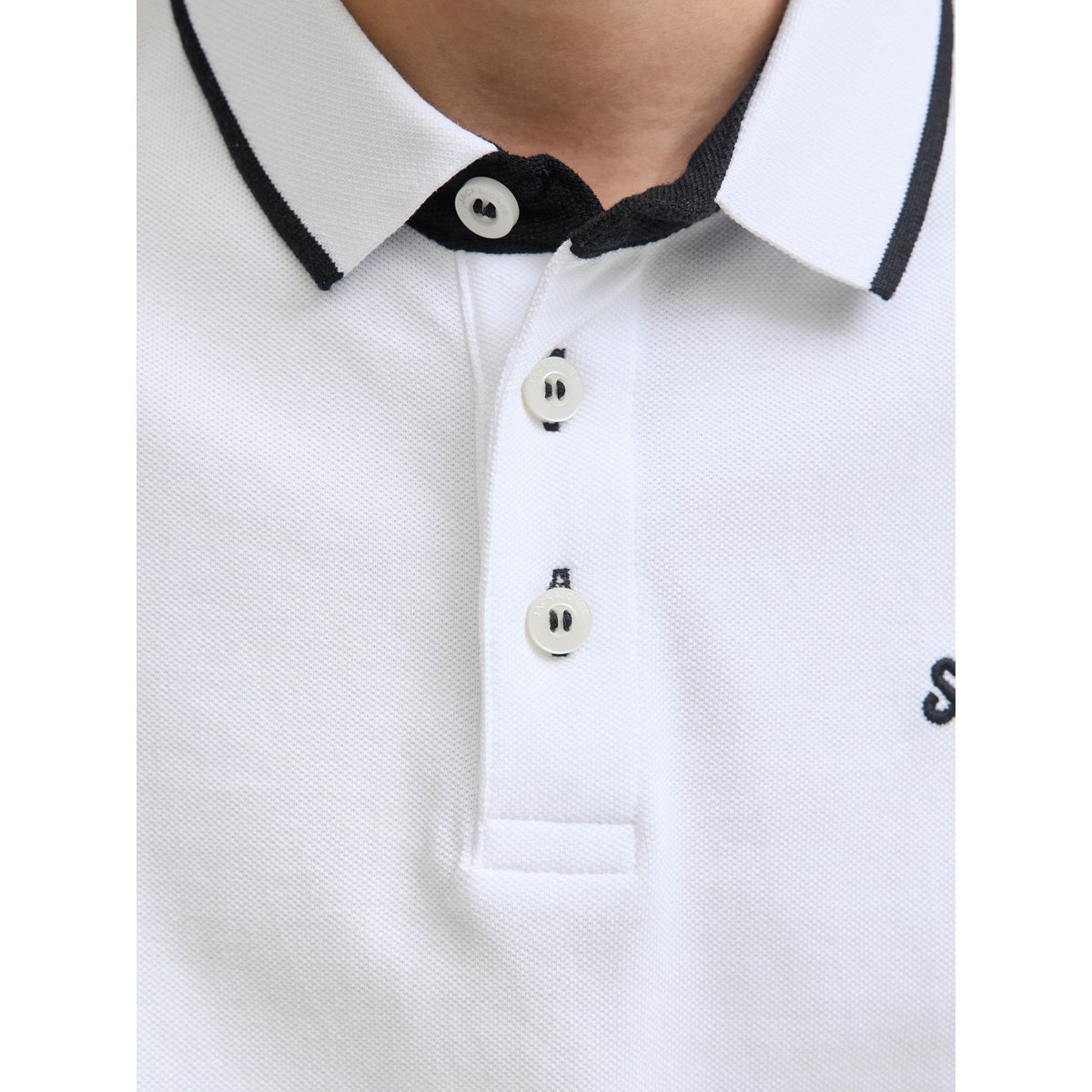 Polo white, JACK & JONES JUNIOR