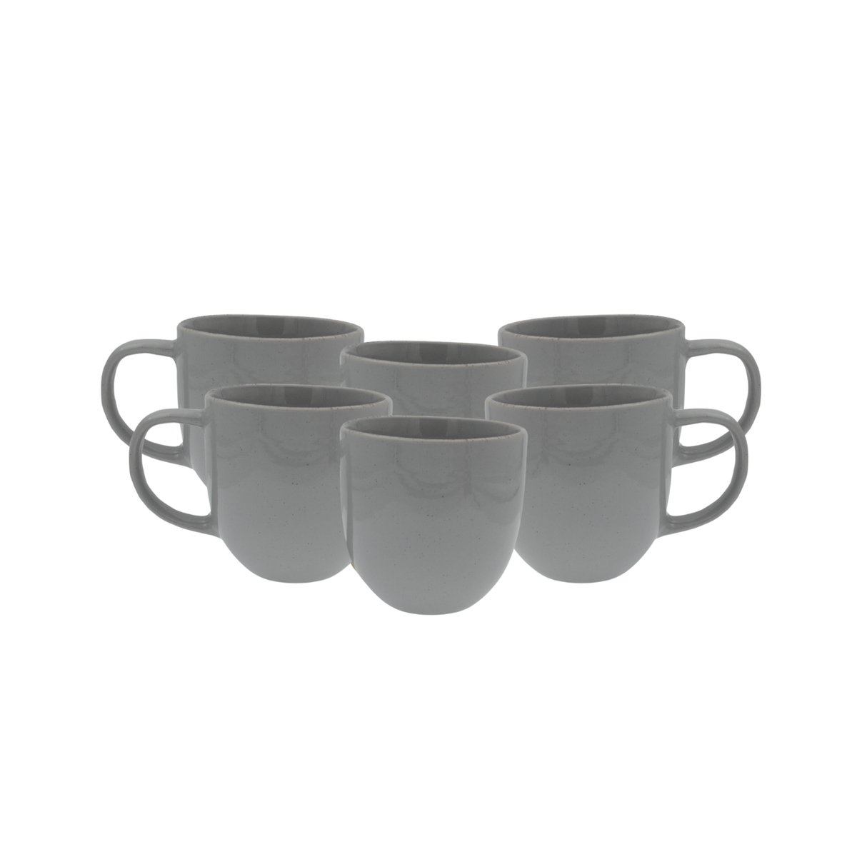 Lot de 6 mugs, GALET gris, ARTIME