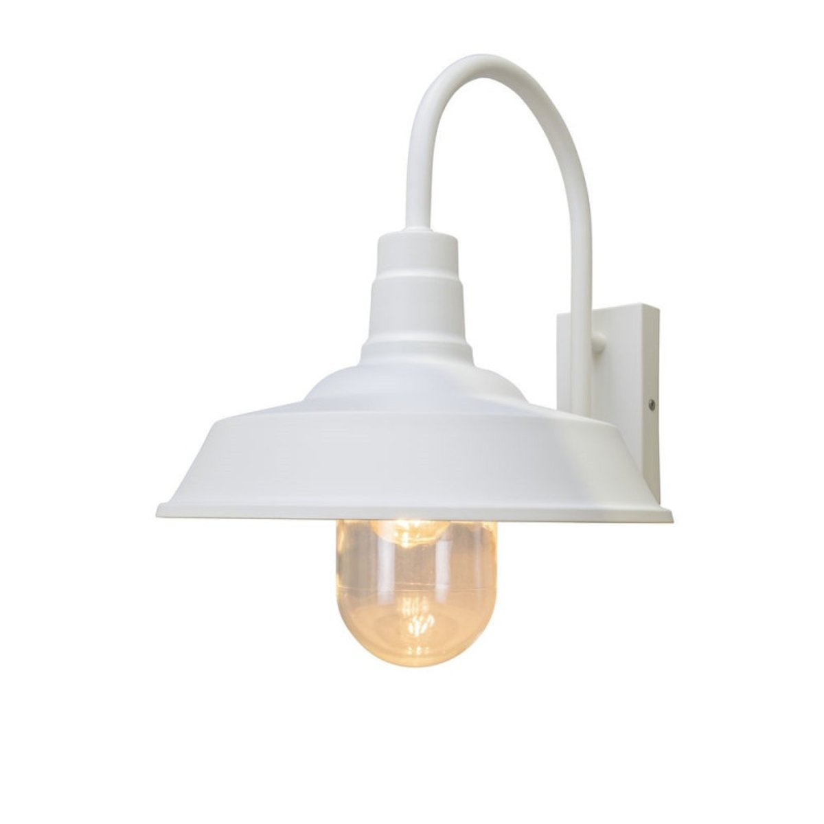 Grande applique d'extérieur blanche Trapani blanc, MILLUMINE