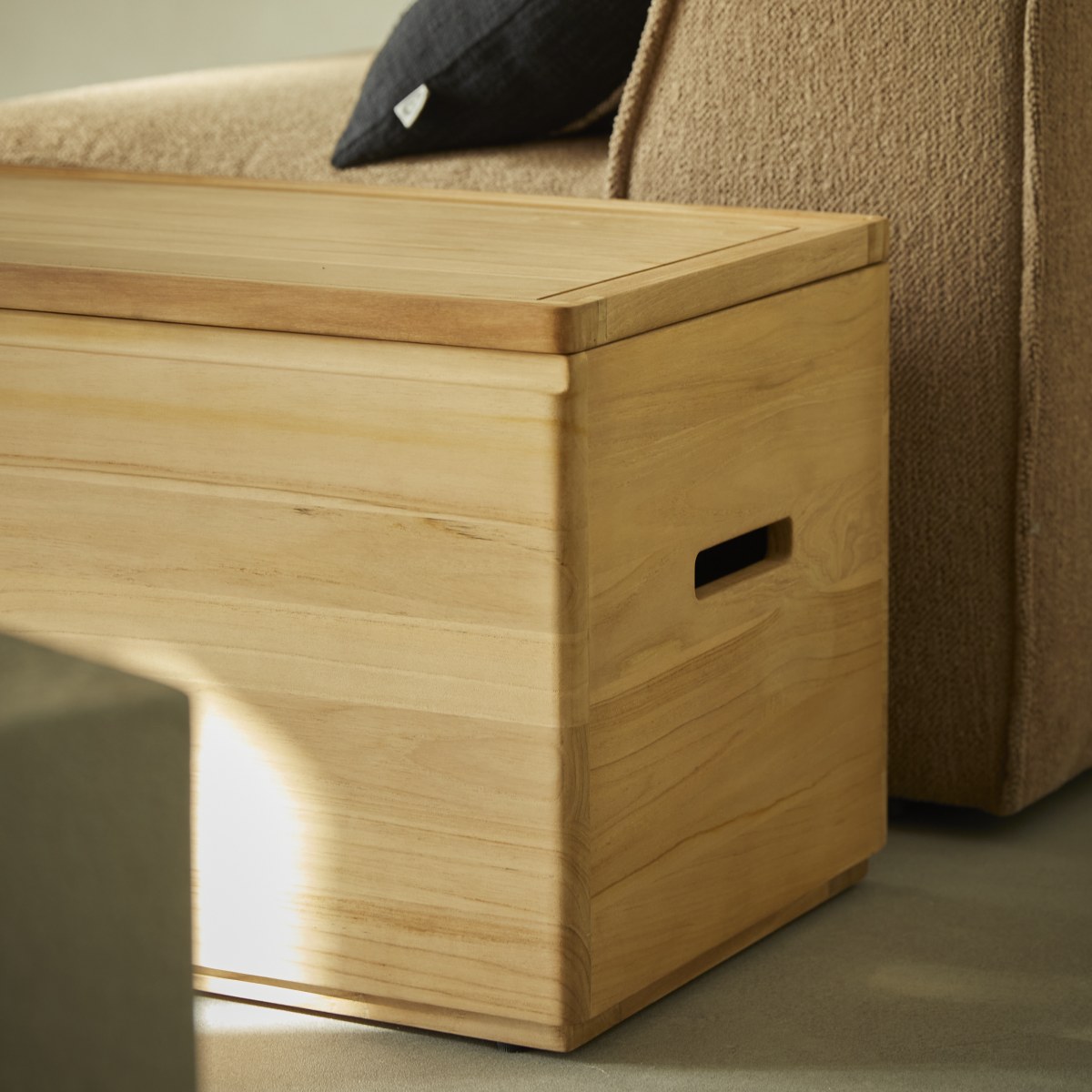 Coffre en Teck massif, NINO naturel, TIKAMOON