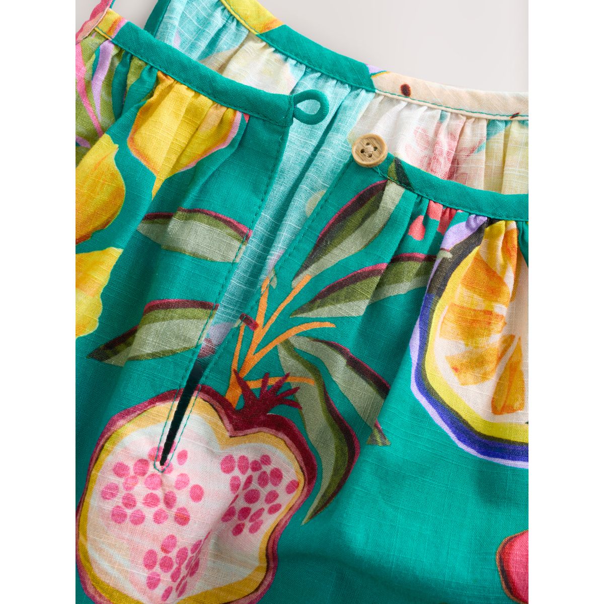 Robe à manches évasées vert tropical, NEXT