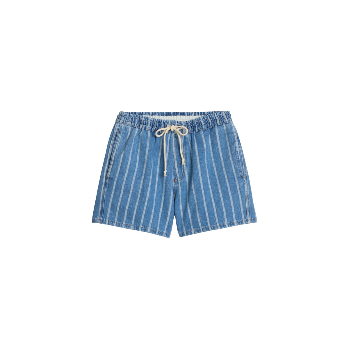 Short rayé relaxed en pur coton bio bleu, MARC O’POLO DENIM