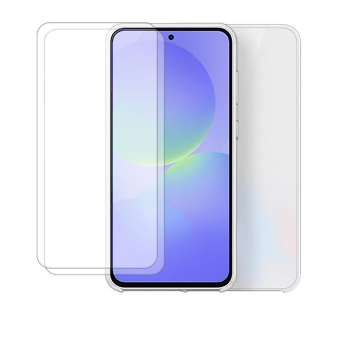 Coque Galaxy A36 antichoc + 2 vitres transparent, EVETANE
