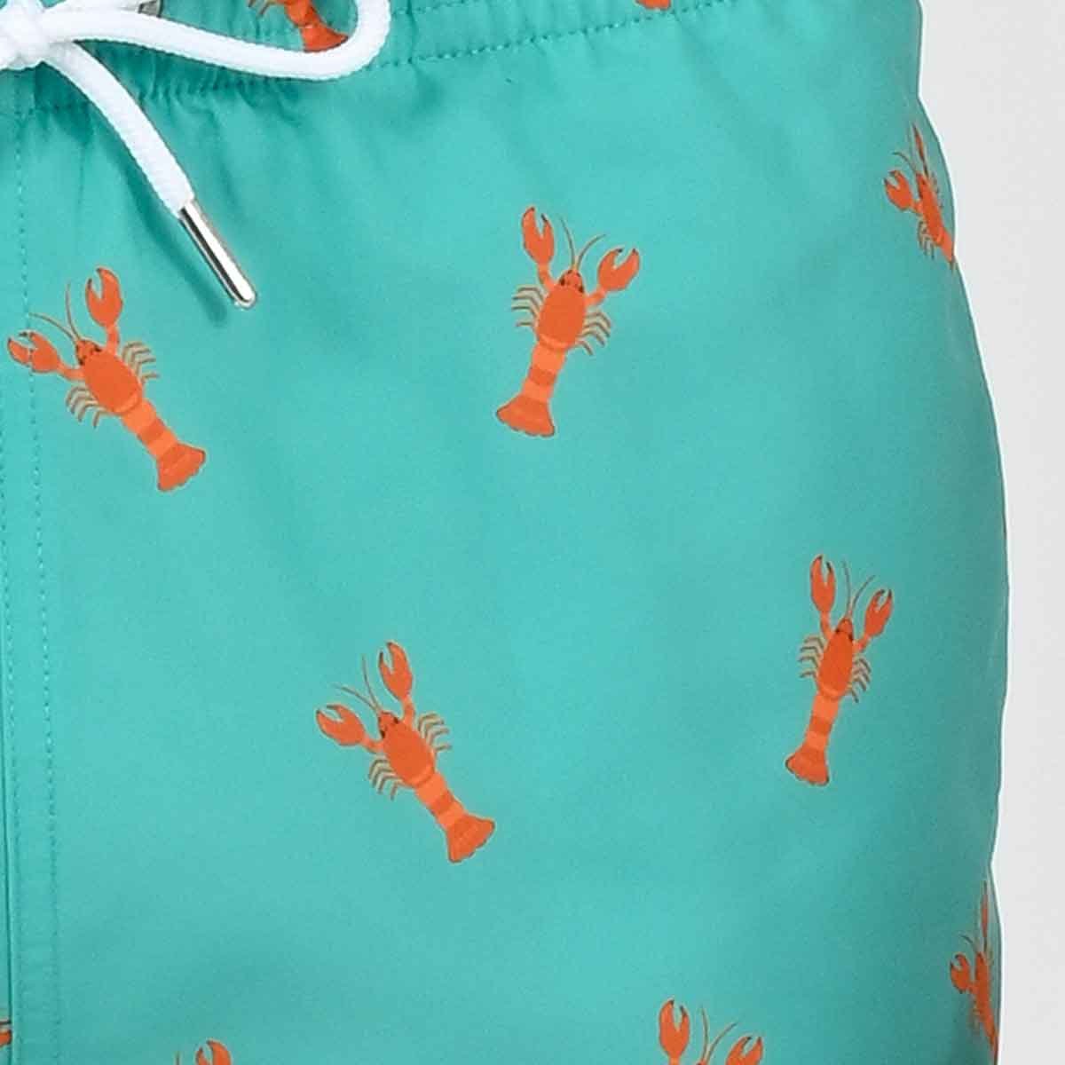Short de bain L'Immergé aqua turquoise, VENDREDI
