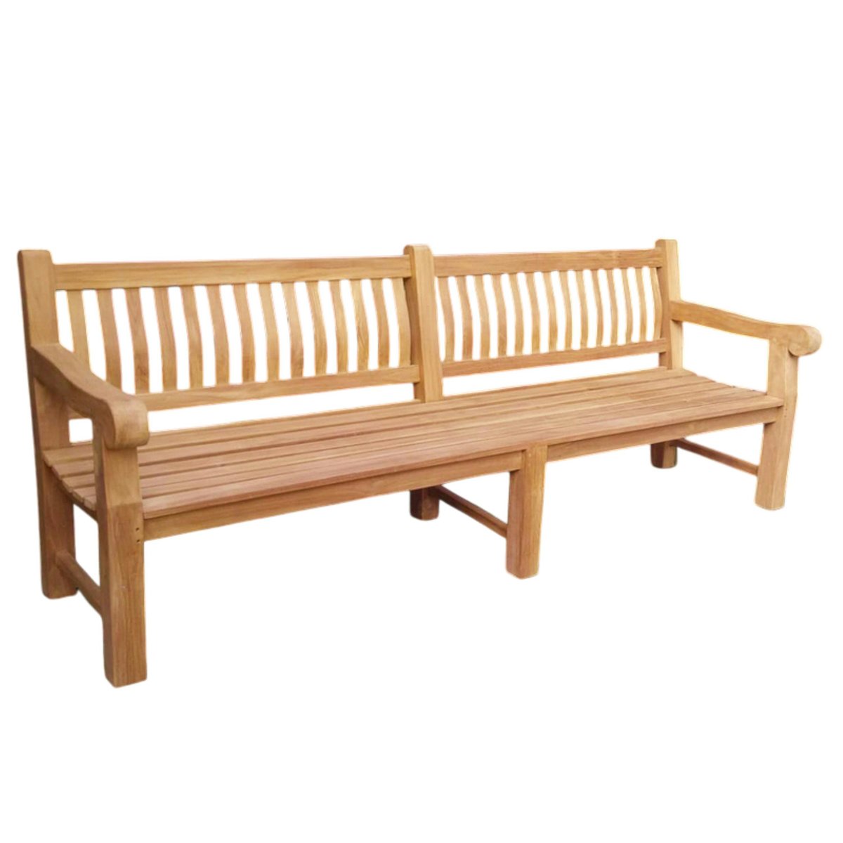 Banc de jardin en bois de teck 250 cm LORCA bois naturel, PIER IMPORT