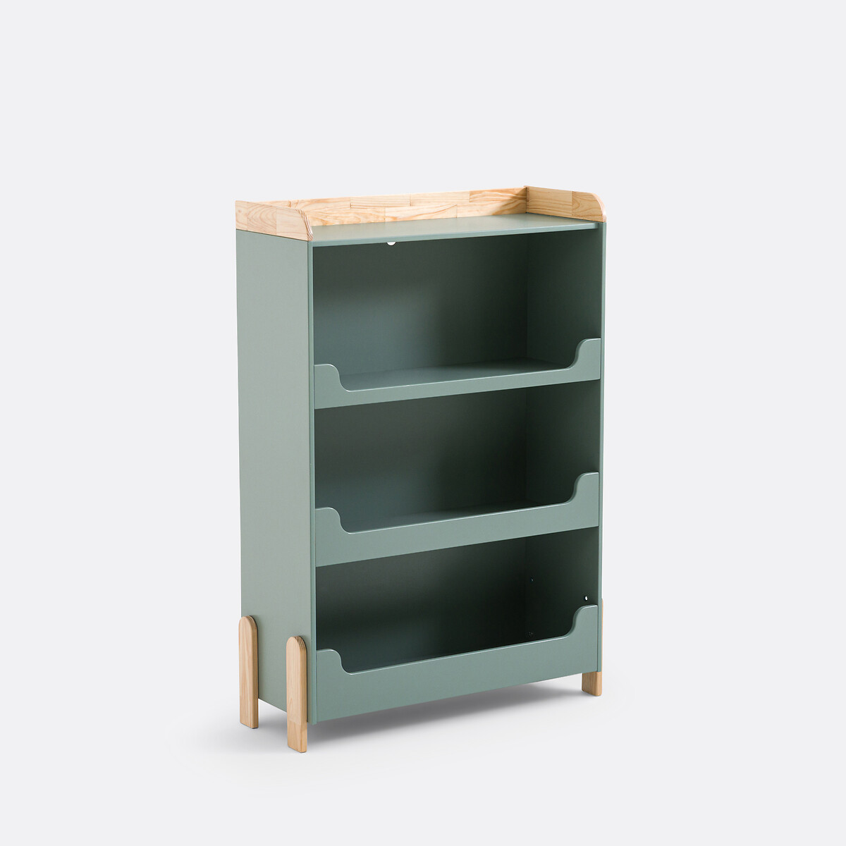 Bibliothèque enfant pin et MDF, Arturo vert de gris, LA REDOUTE INTERIEURS