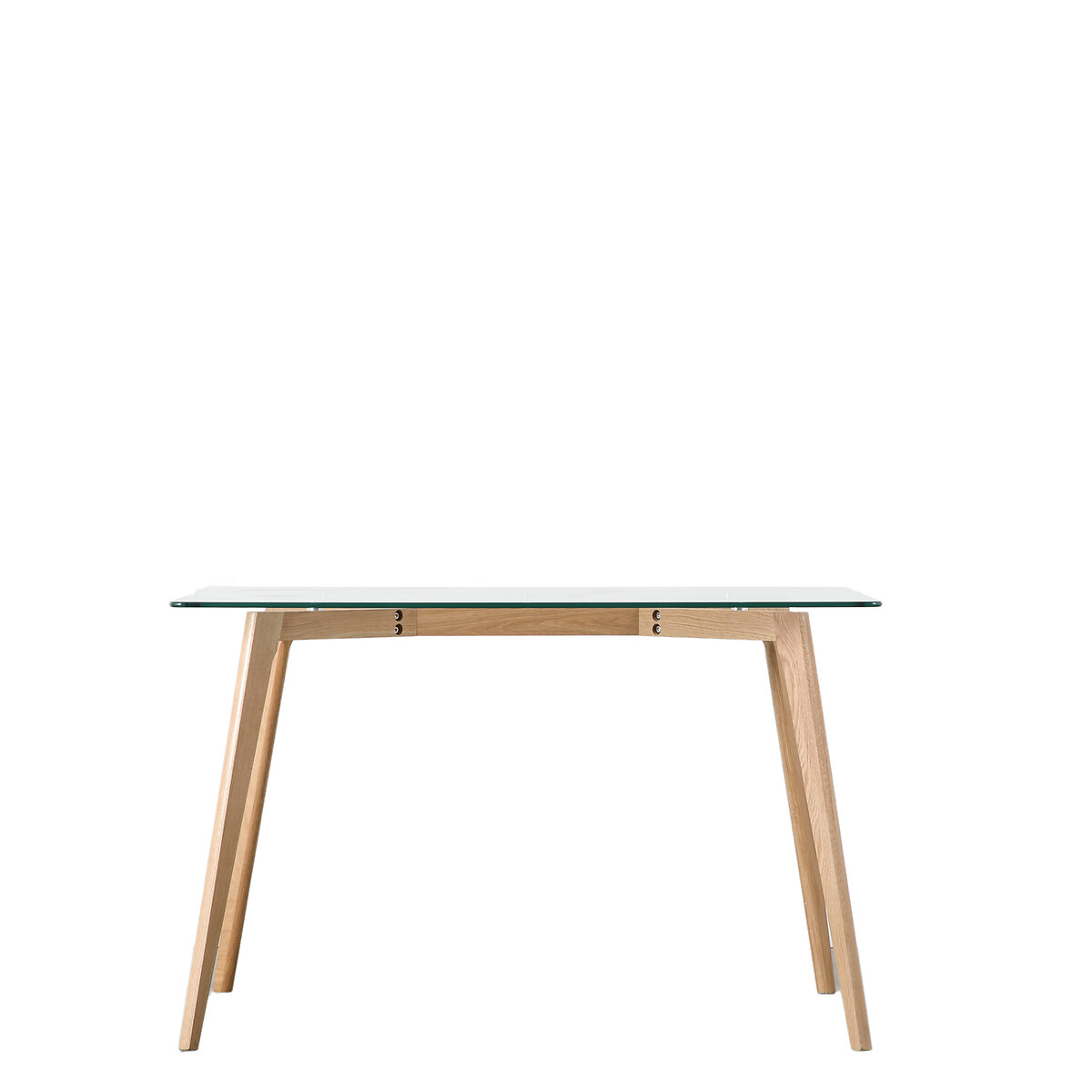 Tinsukia Oak and Glass Rectangular Dining Table (Seats 4) natural oak, SO'HOME