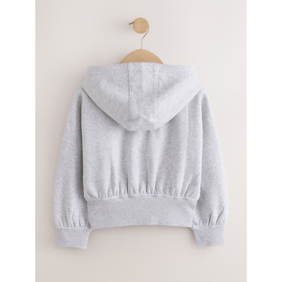 Sweat à capuche zippé gris clair, NEXT