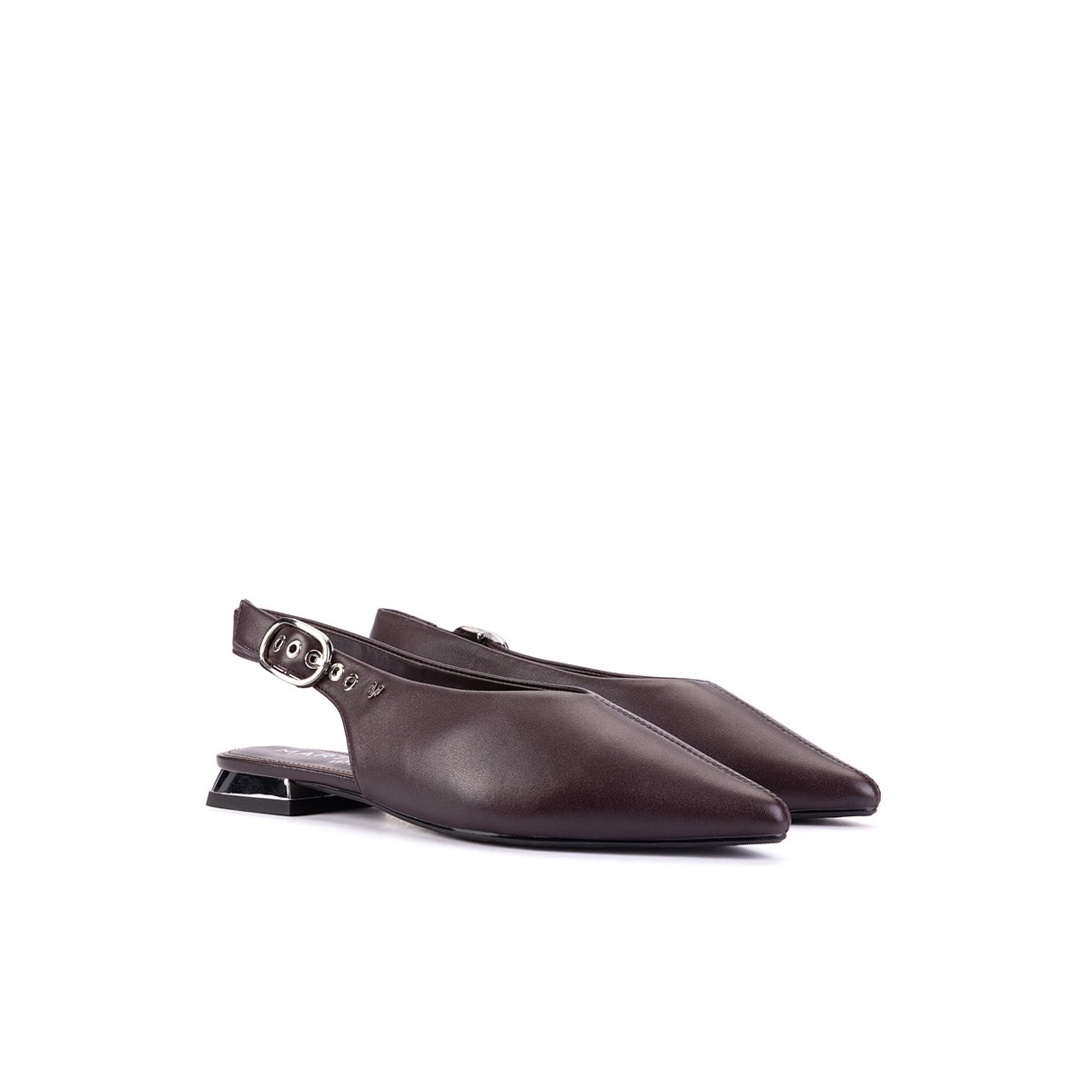 Ballerines cuir Vescia wine, MARTINELLI
