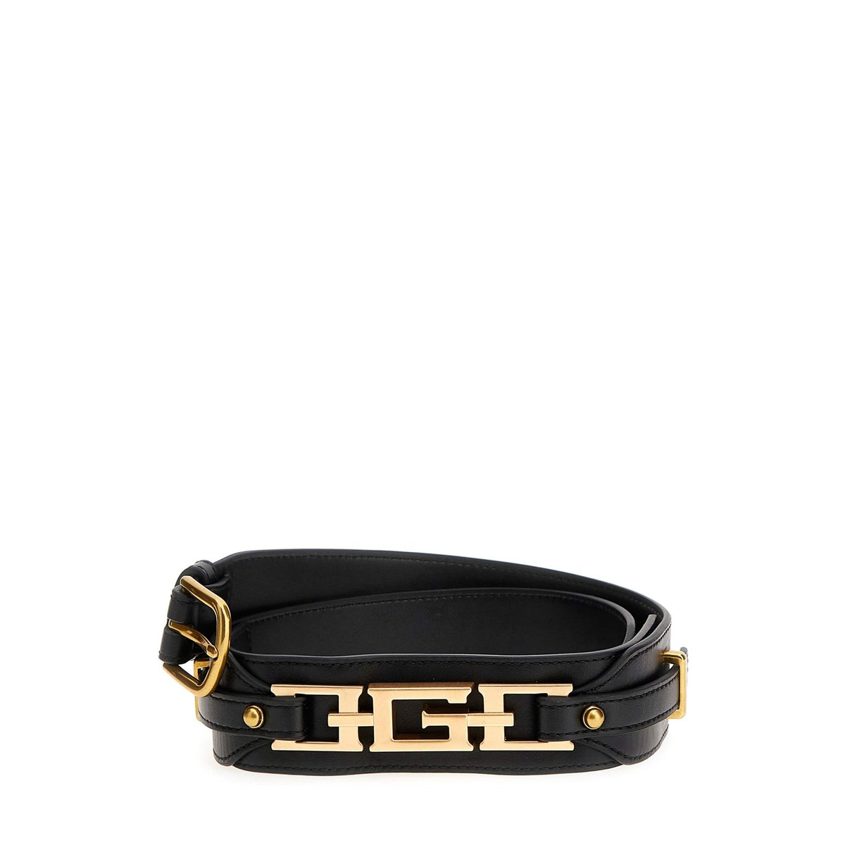 Ceinture Cristina Cuir Véritable noir, GUESS