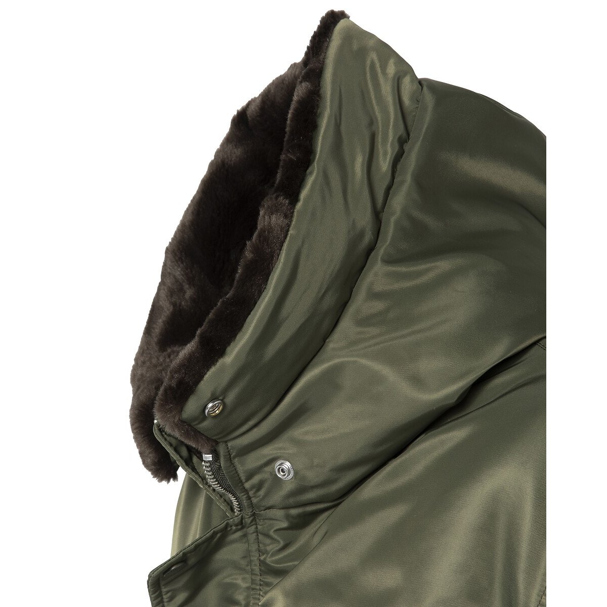 Bomber unisex con cappuccio, AIVEWOOD kaki, SCHOTT