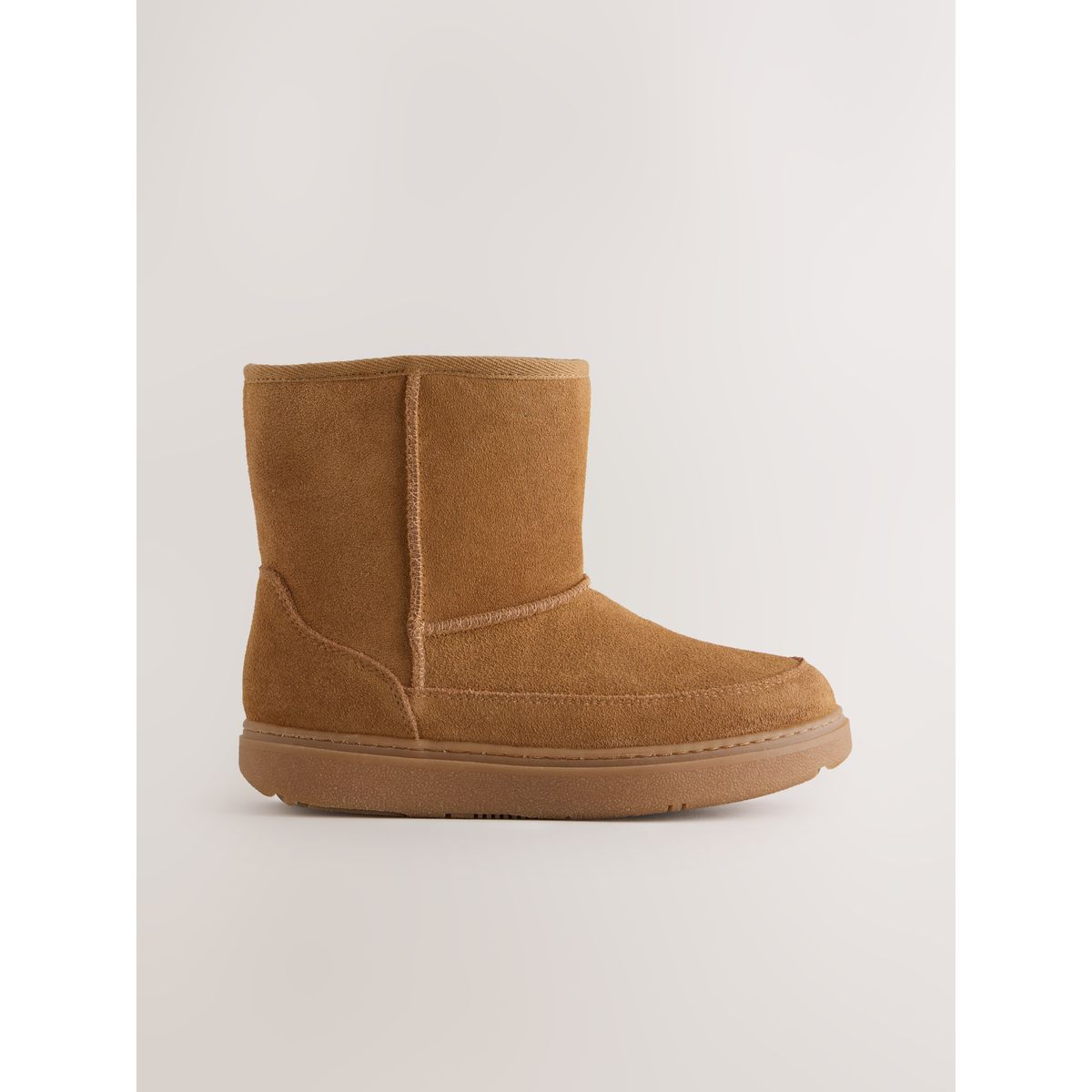 Bottines hydrofuges en daim marron fauve, NEXT