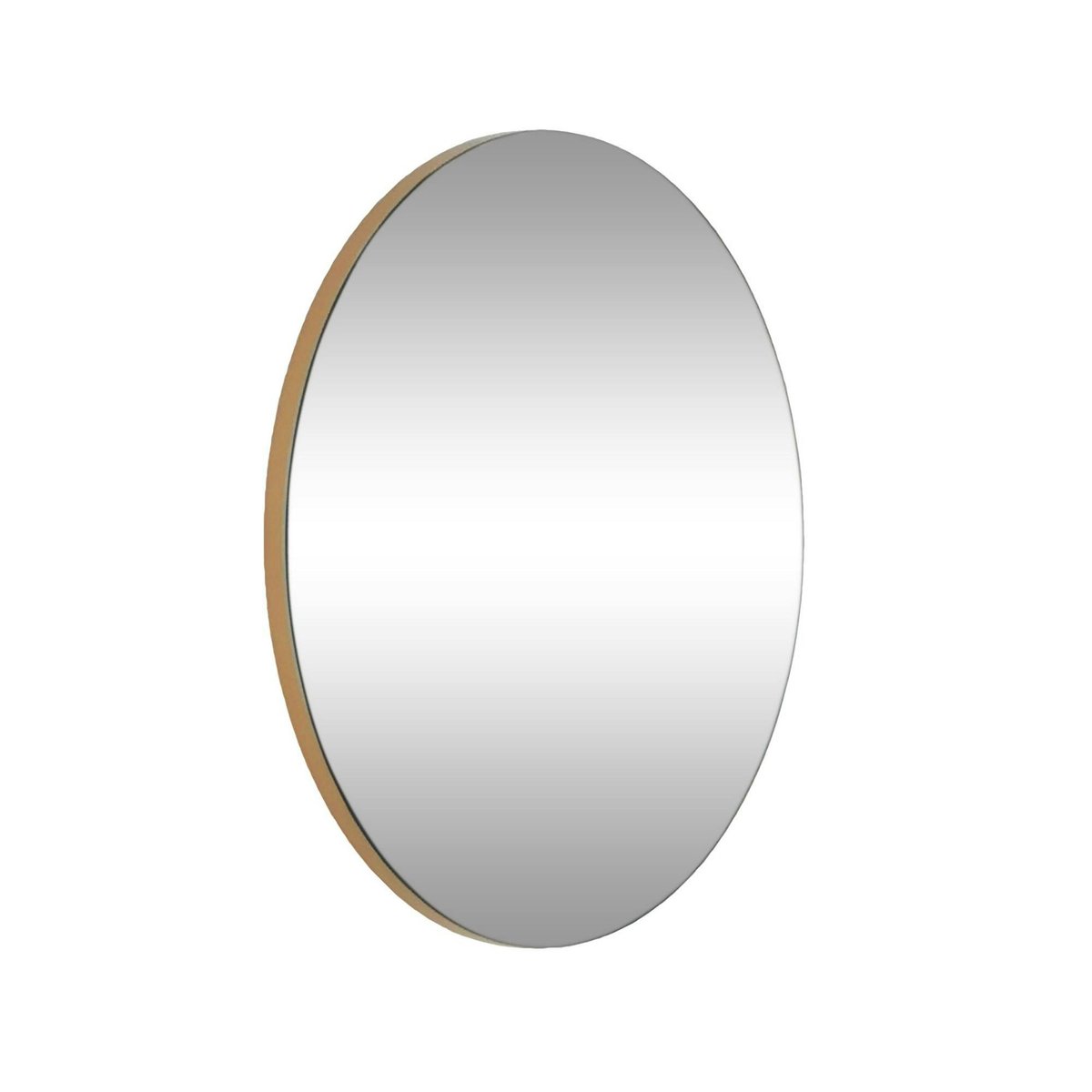Miroir d'entrée rond bord doré Ø60 cm - style moderne CODY doré, PIER IMPORT