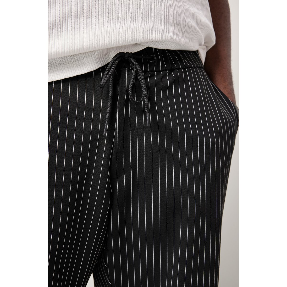Bermuda en molleton Interlock noir, STHUGE