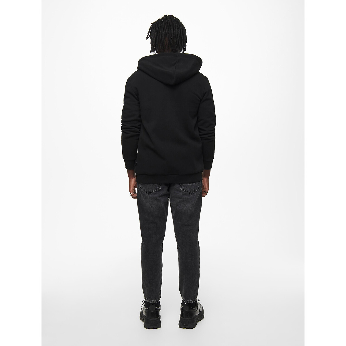 Ceres Zip-Up Hoodie in Regular Fit black, ONLY & SONS