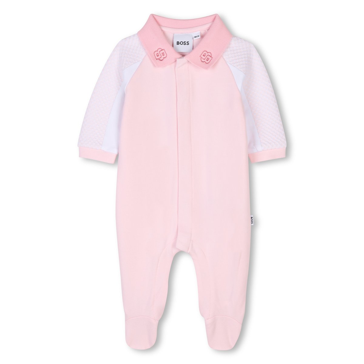 Pyjama à col polo baby pink, BOSS KIDSWEAR