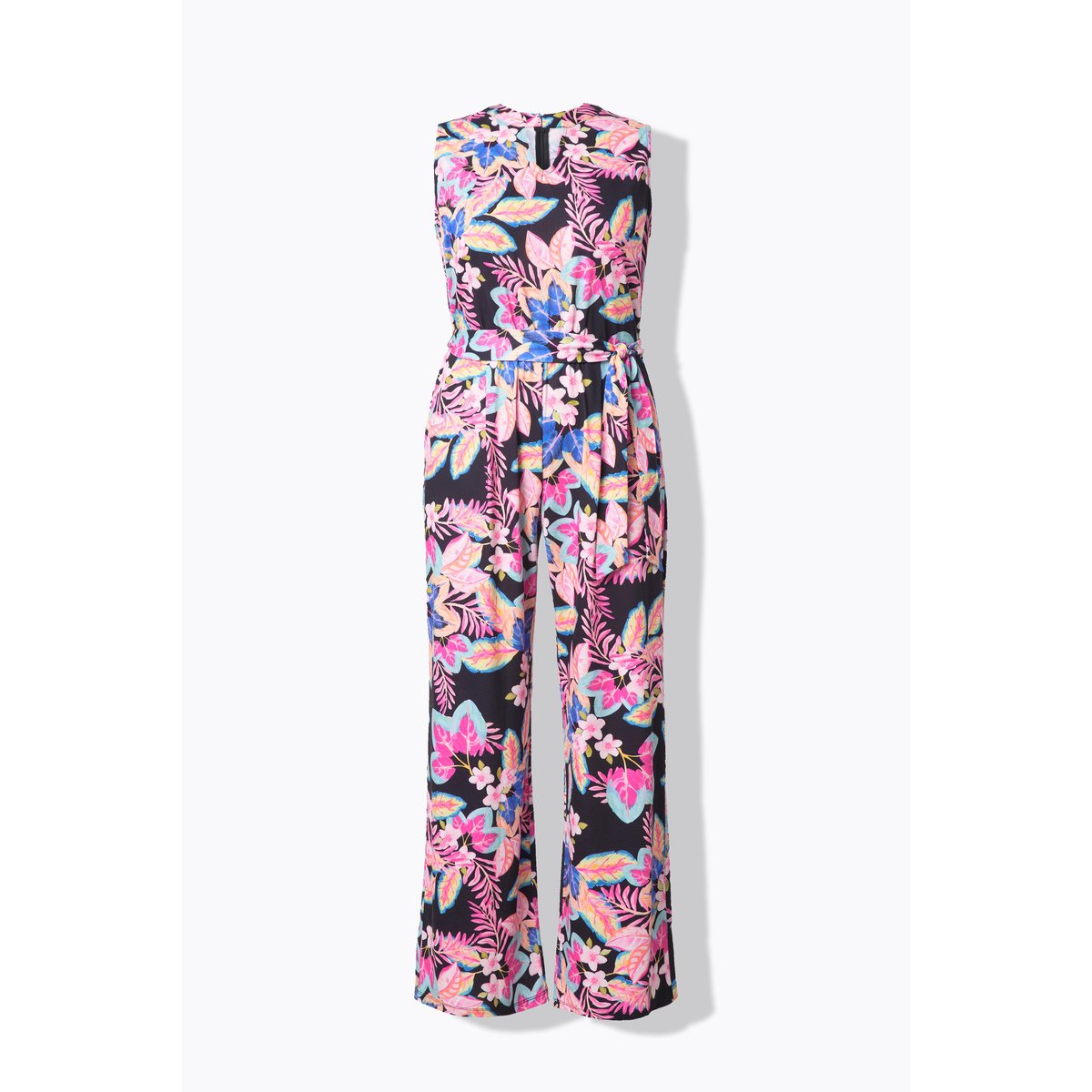 Combinaison sans manches en jersey. Motif noir, ULLA POPKEN