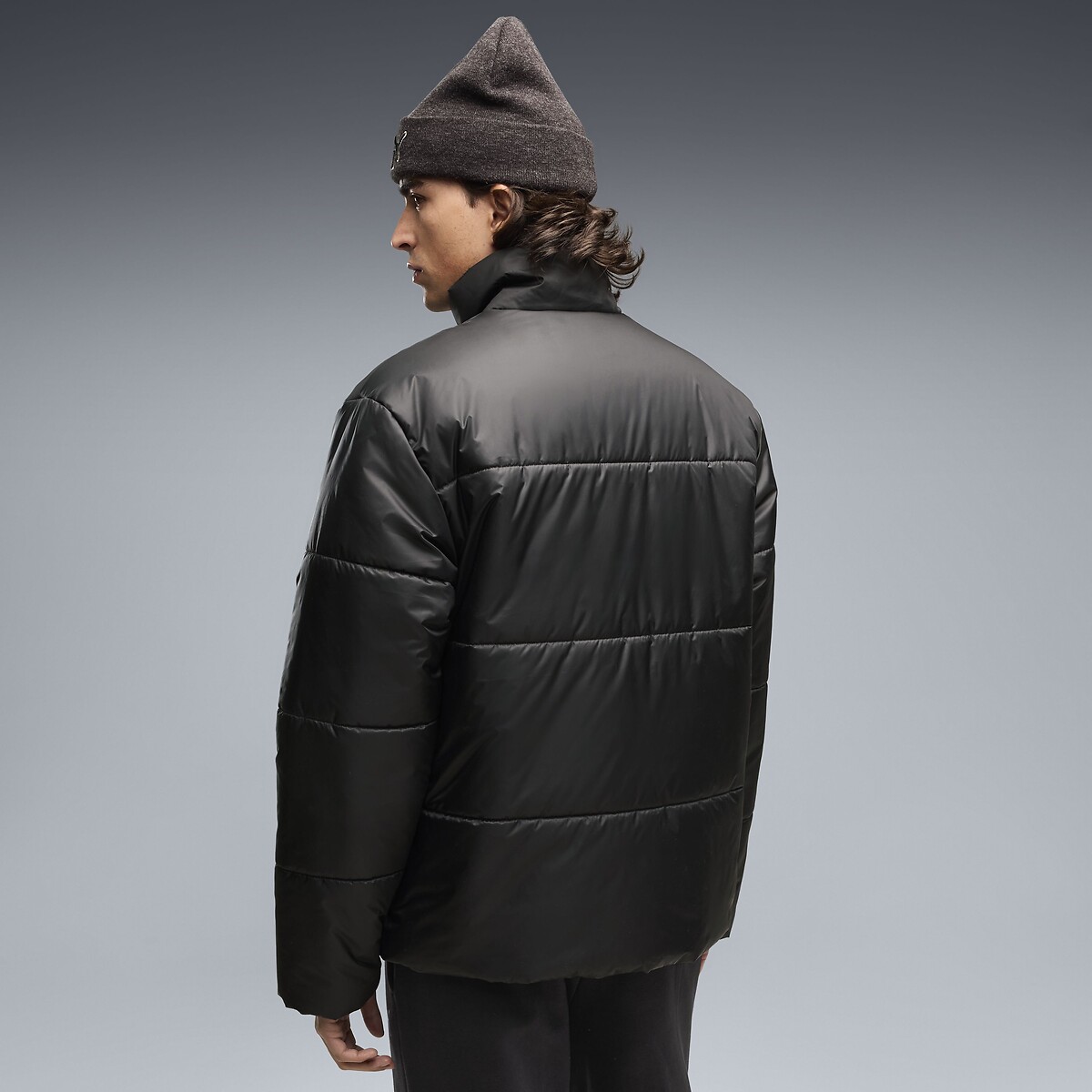 Mid-Season High Neck Short Padded Jacket black, PUMA