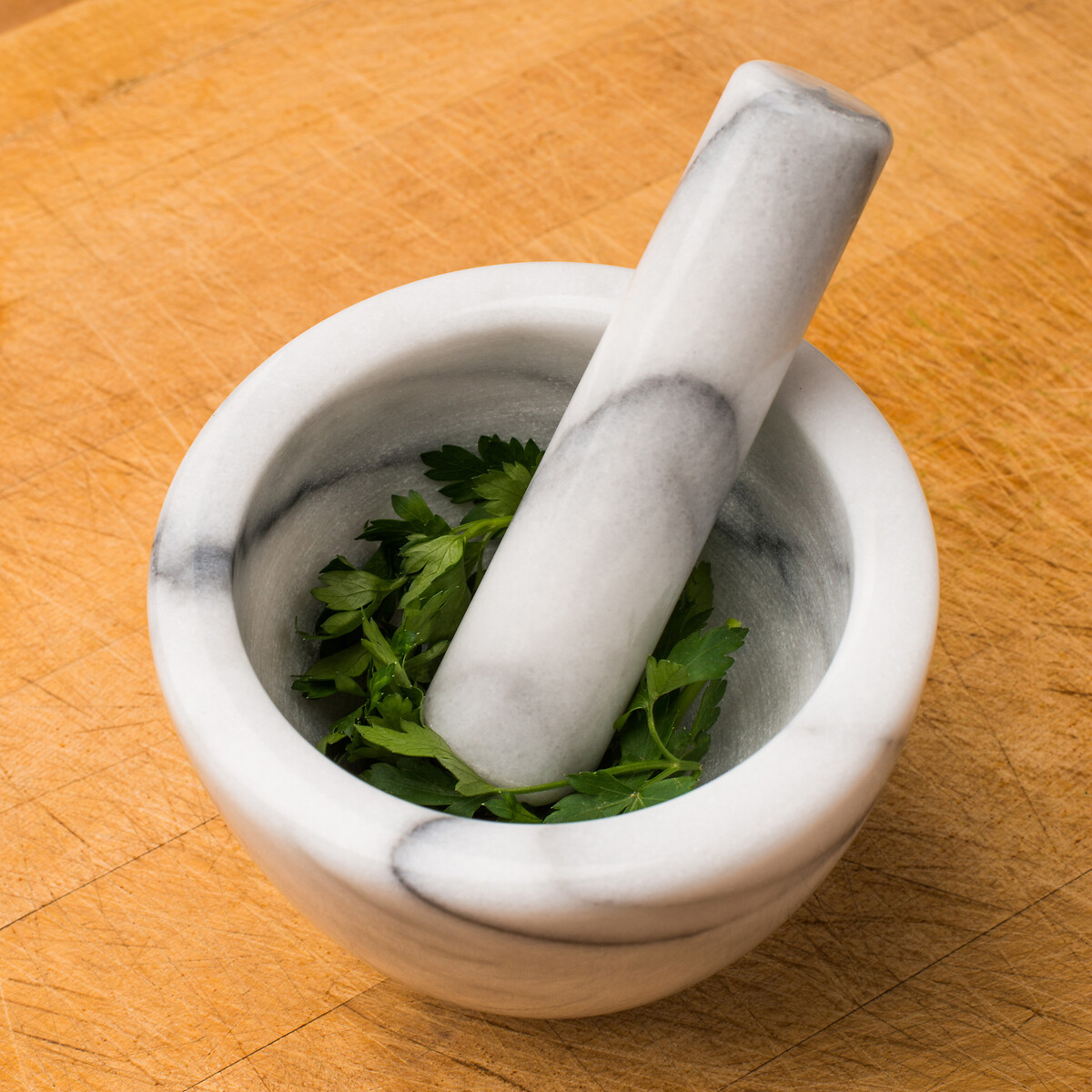 Marble Pestle & Mortar white, SO'HOME