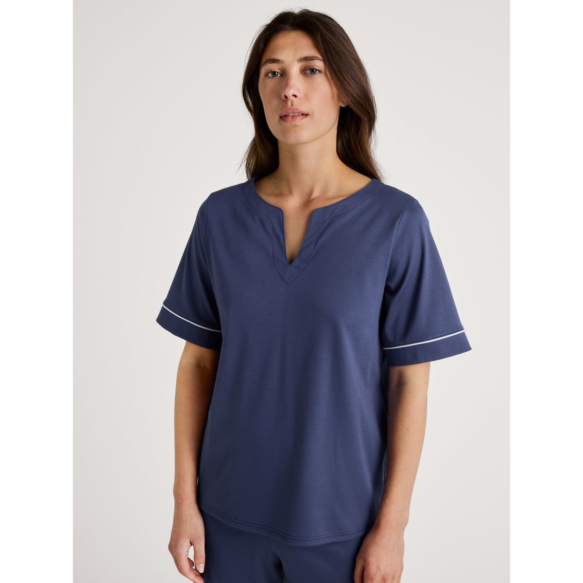 T-shirt manches courtes Coton FAVOURITES MAGIC bleu cobalt, CALIDA