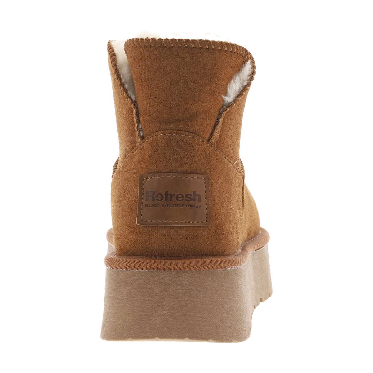 Bottines plate avec semelle en caoutchouc camel, XTI
