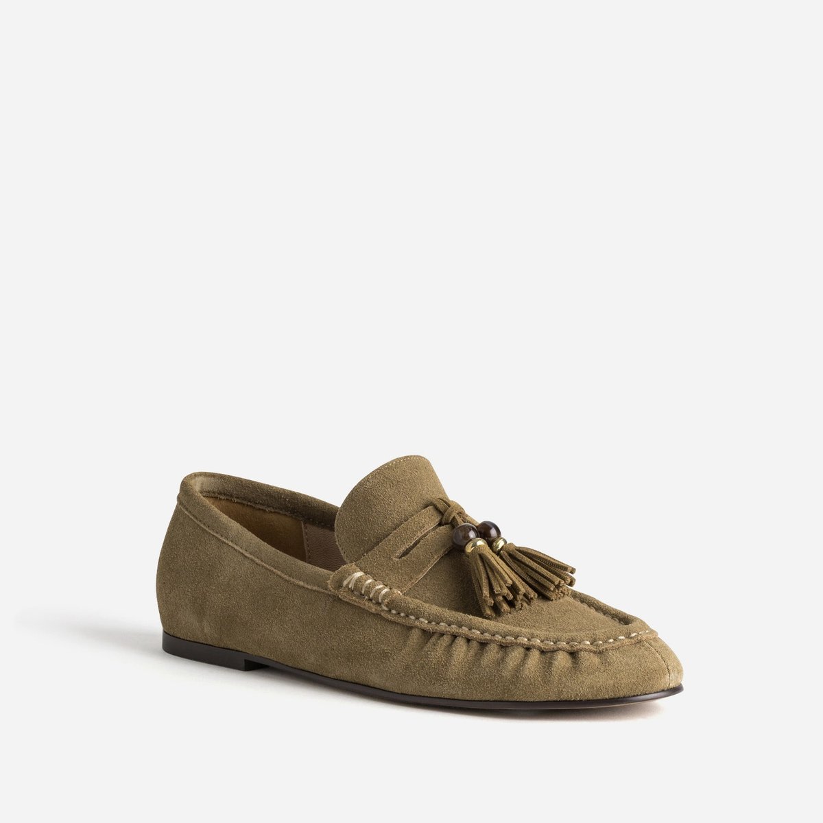 Mocassin en cuir GAUD taupe, ERAM